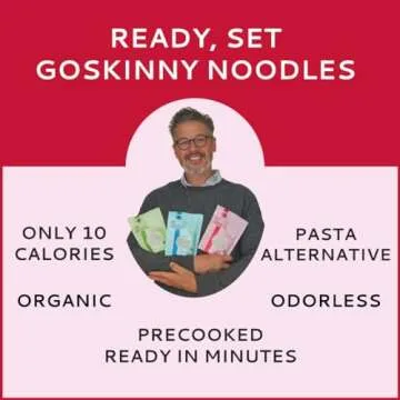 GoSkinny Noodles Angel Hair - Low-Calorie Shirataki Noodles