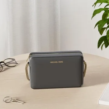 Michael Kors Jet Set Crossbody Black Saffiano Leather Bag