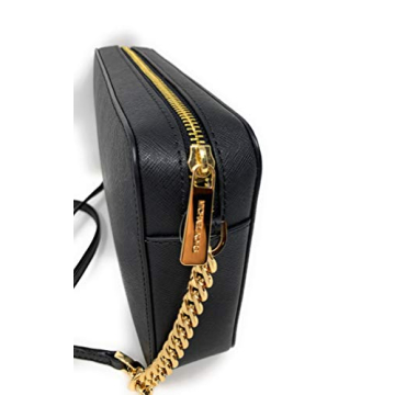 Michael Kors Jet Set Crossbody Black Saffiano Leather Bag