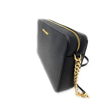 Michael Kors Jet Set Crossbody Black Saffiano Leather Bag