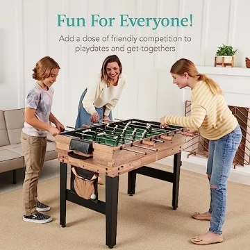 13-in-1 Game Table Set - Ping Pong, Foosball, Basketball & More