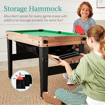 13-in-1 Game Table Set - Ping Pong, Foosball, Basketball & More