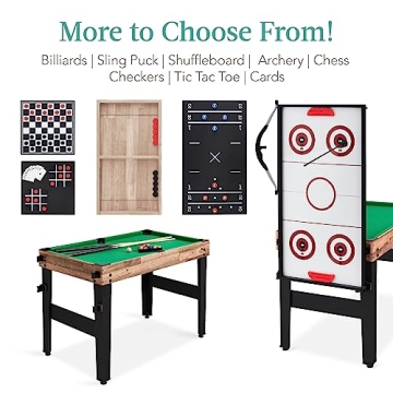 13-in-1 Game Table Set - Ping Pong, Foosball, Basketball & More