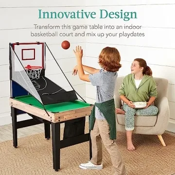 13-in-1 Game Table Set - Ping Pong, Foosball, Basketball & More