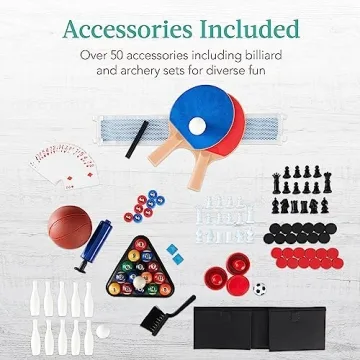 13-in-1 Game Table Set - Ping Pong, Foosball, Basketball & More