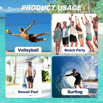 FT FENTENG Men's Quick Dry Beach Shorts & Trunks