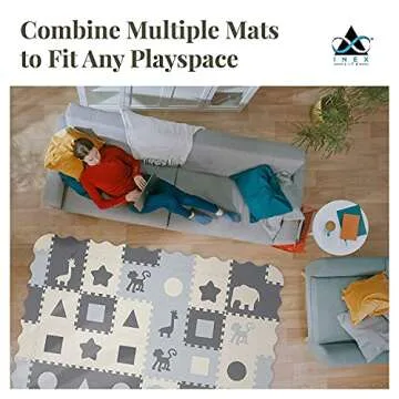 Soft Foam Baby Play Mat for Safe Tummy Time & Crawling