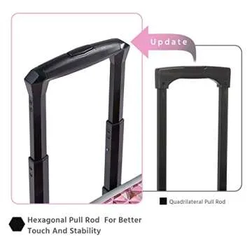 Yaheetech Rolling Makeup Train Case - Professional and Spacious