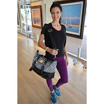 Stylish Designer Gym Tote Bag with Yoga Mat Holder for Women