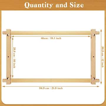 Needlepoint Embroidery Tapestry Scroll Frame for Craft Lovers