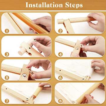 Needlepoint Embroidery Frame 12 x 21 Inch Craft Tool