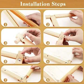 Needlepoint Embroidery Frame 12 x 21 Inch Craft Tool