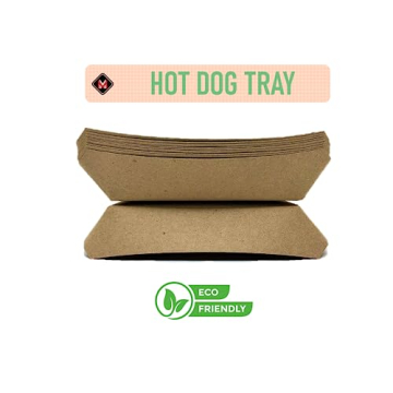 Biodegradable Hot Dog Trays Eco-Friendly USA Made 250 Pack
