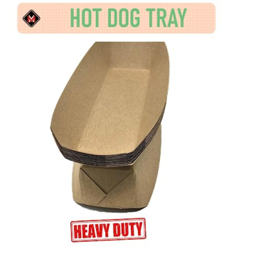 Biodegradable Hot Dog Trays Eco-Friendly USA Made 250 Pack