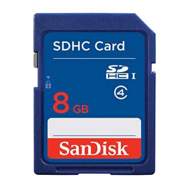SanDisk 8GB SDHC Memory Card (RETAIL PACKAGE)