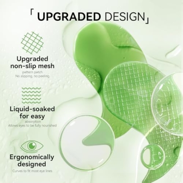 BREYLEE Aloe Vera Eye Masks – 60 Pcs for Puffy Eyes