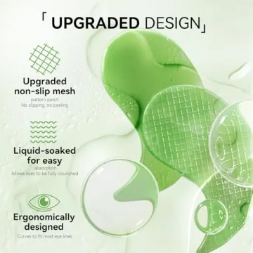 BREYLEE Aloe Vera Eye Masks – 60 Pcs for Puffy Eyes