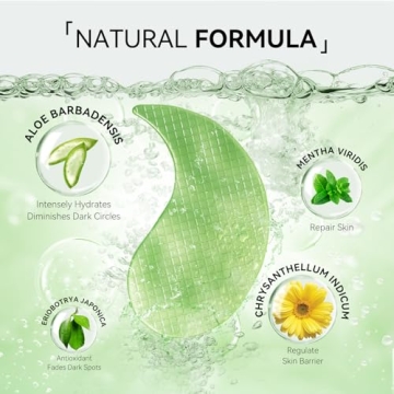 BREYLEE Aloe Vera Eye Masks – 60 Pcs for Puffy Eyes