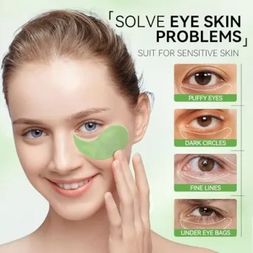 BREYLEE Aloe Vera Eye Masks – 60 Pcs for Puffy Eyes