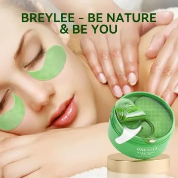 BREYLEE Aloe Vera Eye Masks – 60 Pcs for Puffy Eyes
