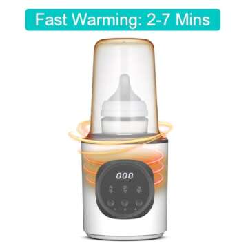 Vaundra Baby Bottle Warmer - Fast, Safe & Multifunctional