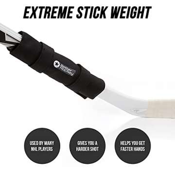 Better Hockey Extreme Pro Stick Weight - Helps You get a Harder Hockey Shot and Quicker Hands - Adju...