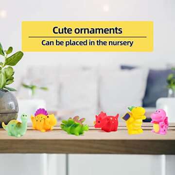 No Hole Dinosaur Bath Toys for Toddlers 1-5 Years