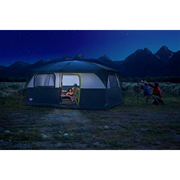 Coleman Prairie Breeze Lighted Cabin Tent for 9 Campers