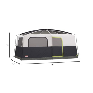 Coleman Prairie Breeze Lighted Cabin Tent for 9 Campers