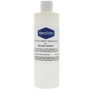Food Coloring AmeriColor - Bright White Soft Gel Paste, 20 Ounce