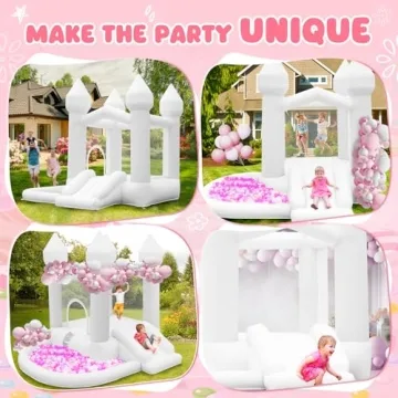 Buy FBSPORT White Bounce House for Kids Events Fun