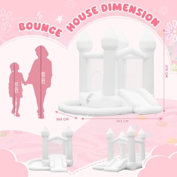 Buy FBSPORT White Bounce House for Kids Events Fun