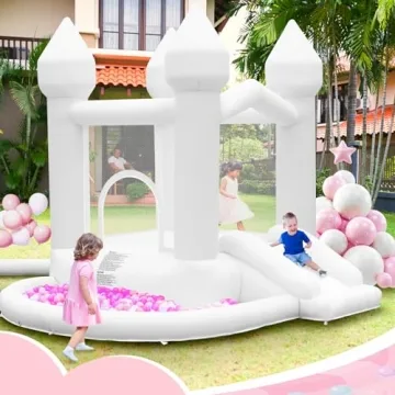 Buy FBSPORT White Bounce House for Kids Events Fun