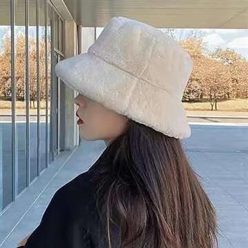 XYIYI Faux Fur Winter Bucket Hat for Everyone