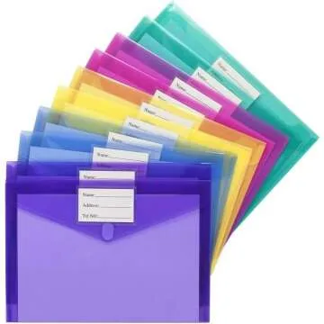 Sooez 10 Pack Plastic and Poly Envelopes - Durable Storage