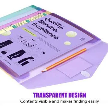 Sooez 10 Pack Plastic and Poly Envelopes - Durable Storage