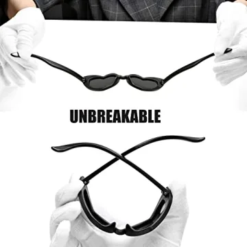 Stylish COASION Heart Sunglasses for Kids Age 2-8