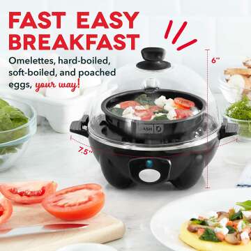 DASH 6 Egg Cooker - Perfect Eggs Every Time