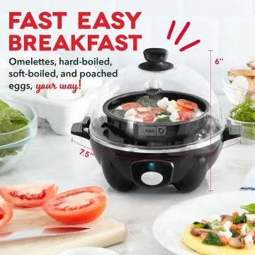 DASH 6 Egg Cooker - Perfect Eggs Every Time
