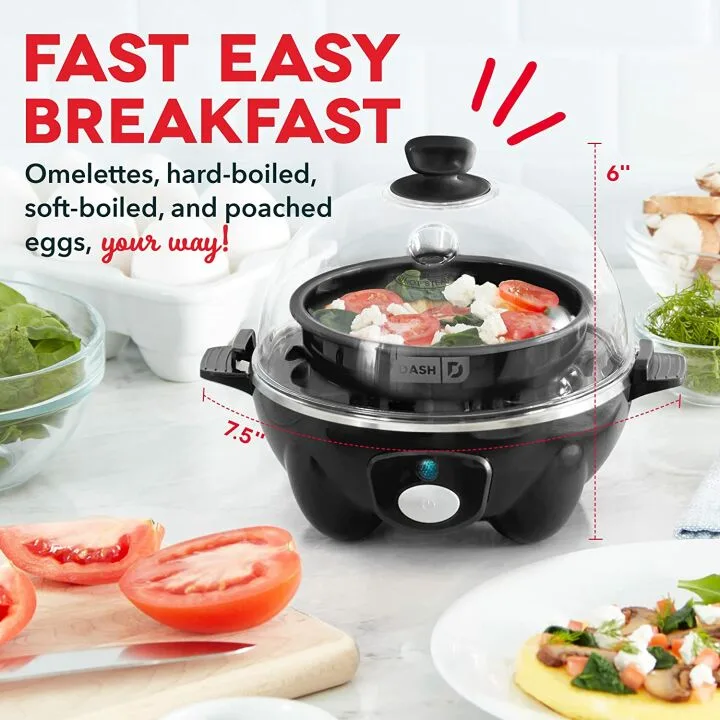 DASH 6 Egg Cooker - Perfect Eggs Every Time
