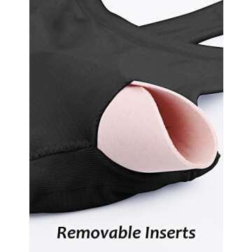 MathCat Seamless Workout Tank Top for Women with Built-in Bra