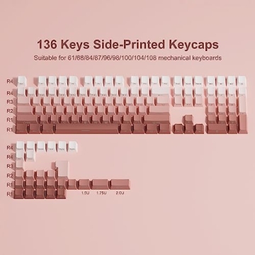 XVX PBT Side Print Keycap Set for Mechanical Keyboards