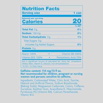 Red Bull Sugar Free Energy Drink with 114mg Caffeine plus Taurine & B Vitamins, 12 Fl Oz, Pack of 4 Cans