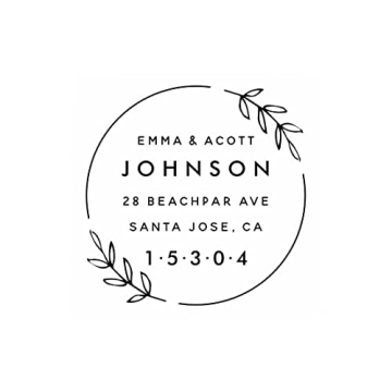 Personalized LOMENTICS Self Inking Address Stamp - 18 Designs