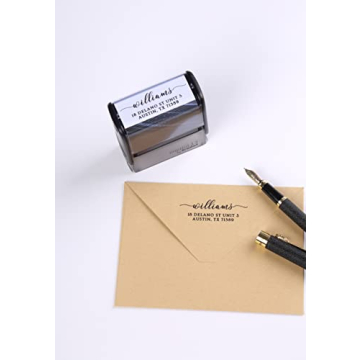 Personalized LOMENTICS Self Inking Address Stamp - 18 Designs