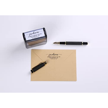Personalized LOMENTICS Self Inking Address Stamp - 18 Designs