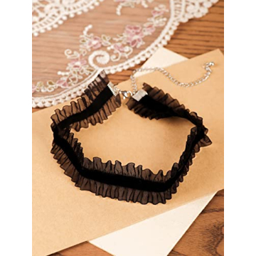 Sacina Gothic Black Choker Necklace for Women