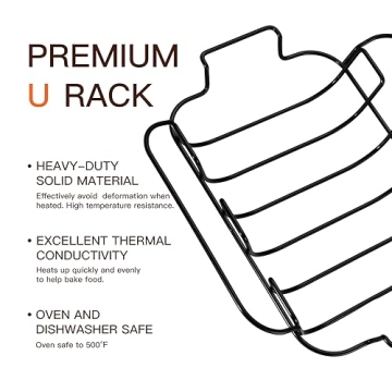 HONGBAKE Heavy Duty Nonstick Turkey Roasting Pan