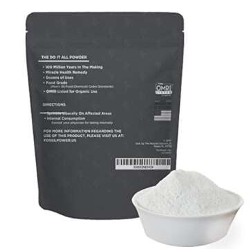 FOSSIL POWER Diatomaceous Earth Powder – 5lb Bulk - Natural Food Grade, Multi-Purpose Powder for H...