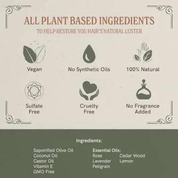 All-Natural Herbal Shampoo Bar | Vegan & Eco-Friendly | 3.5 oz